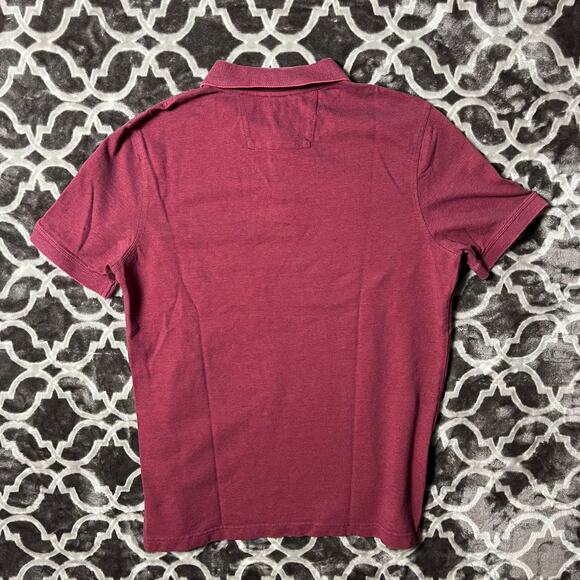 Banana Republic Pique Polo Mens Large L Elephant Logo Classic Red and Blue - Picture 4 of 7